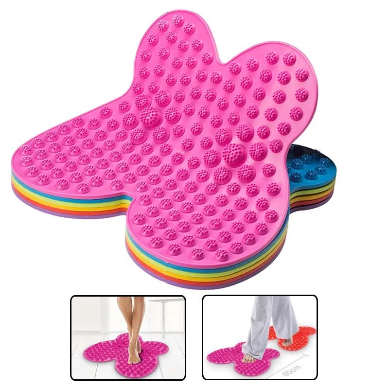 Butterfly-shaped finger-pressing board Household foot massage pad Running male toe-pressing board fitness foot pad