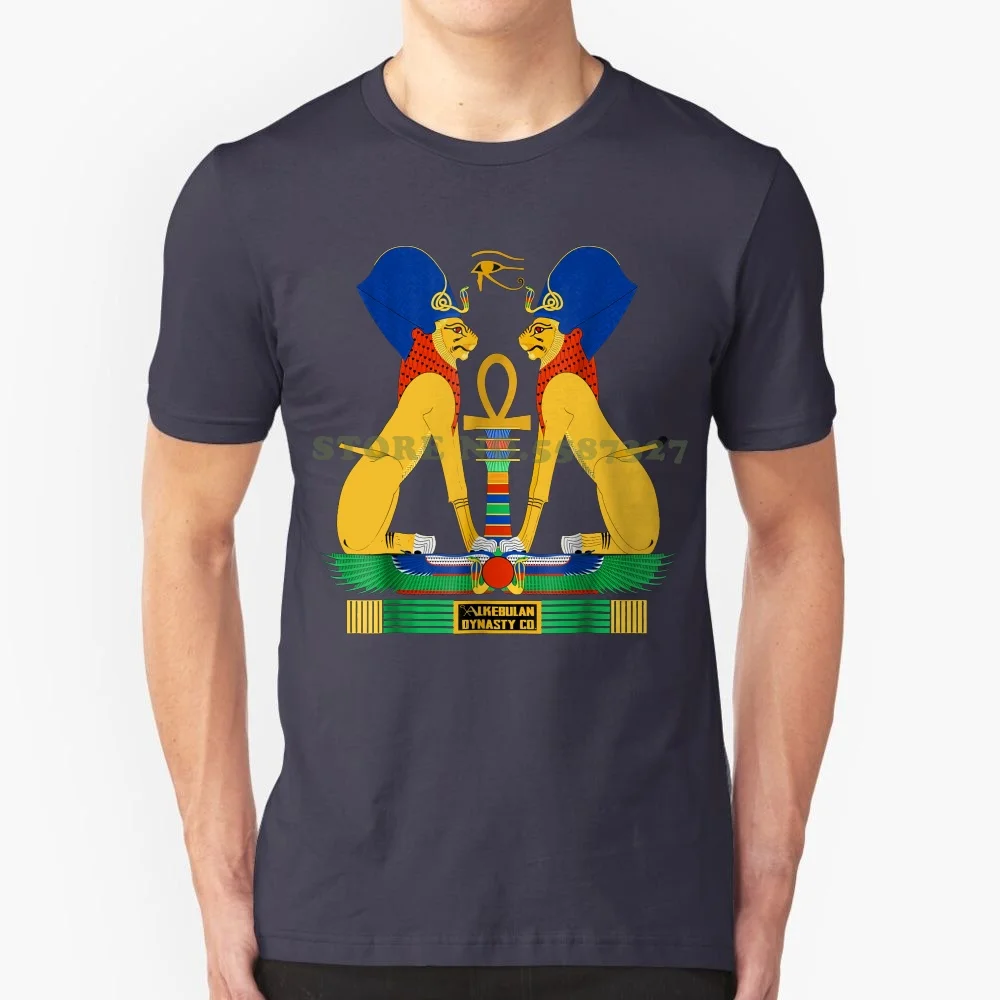 Kemetic Spirituality Ancient Egyptian Art T Shirt Summer Short Sleeve Shirts Tops S~3xl Big Size Cotton Tees