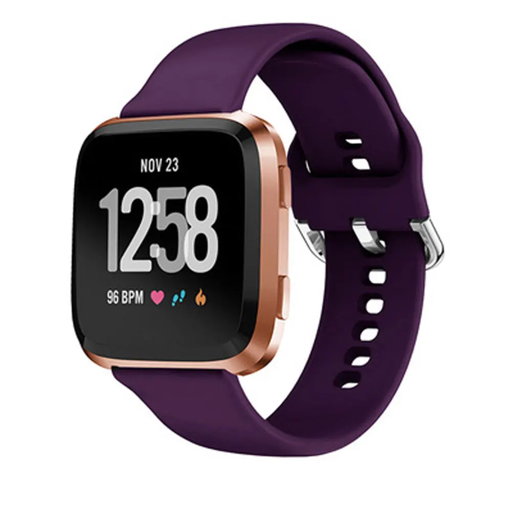 Miękki silikonowy pasek do zegarka do Fitbit Versa/Versa 2 wymienny pasek na nadgarstek do zegarka Fitbit Versa 2 akcesoria