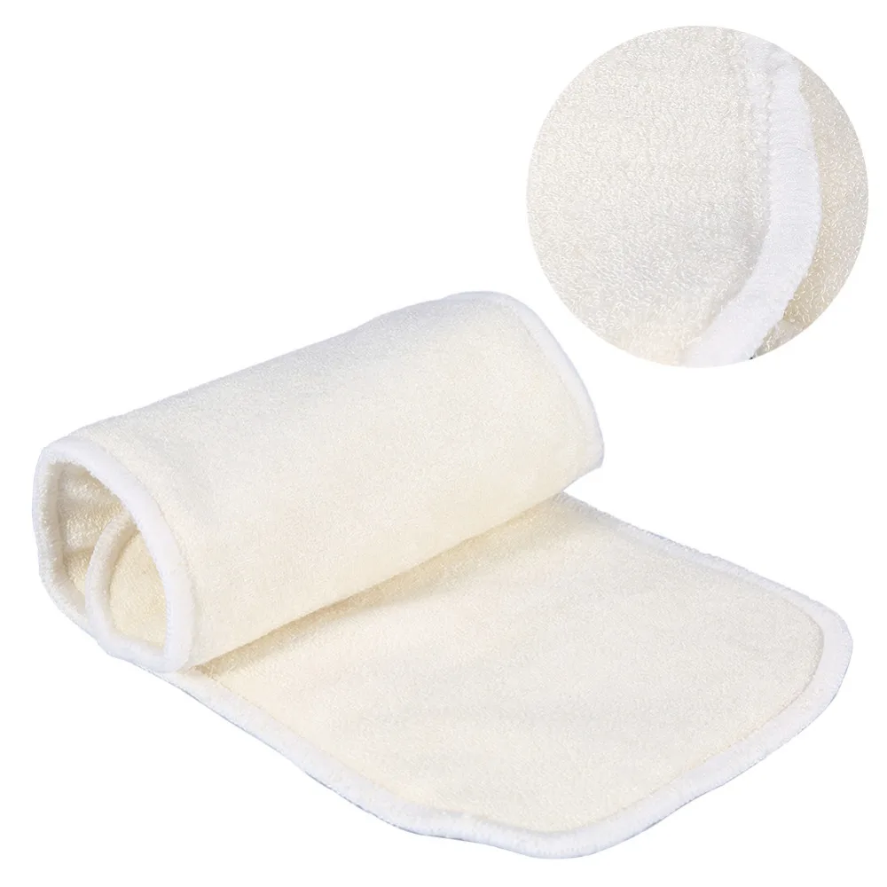 Reusable Adult Incontinence Cloth Cloth Diaper Insert 4 Layer Diaper Insert Washable Layers Bamboo Fiber Elderly Care Products