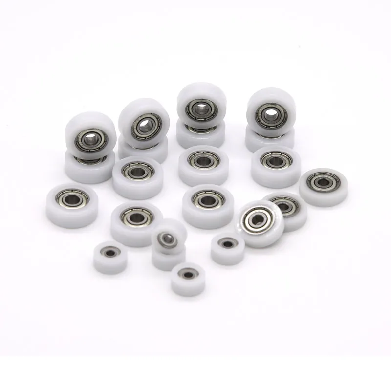 The manufacturer supplies plastic pulley, plastic coated bearing, outer POM bearing and nylon roller guide wheel