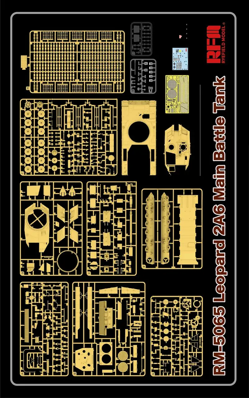 RYEFIELD MODEL RFM RM-5065 1/35 Leopard 2A6 Main Battle Tank - Scale Model Kit