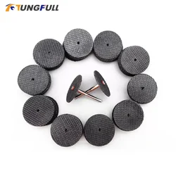 Tungfull 10PC Abrasive Tools Fiberglass Reinforced Cutting Disc Cut Off Wheel with 4 Mandrels Fit Dremel Rotary Tool Accessories