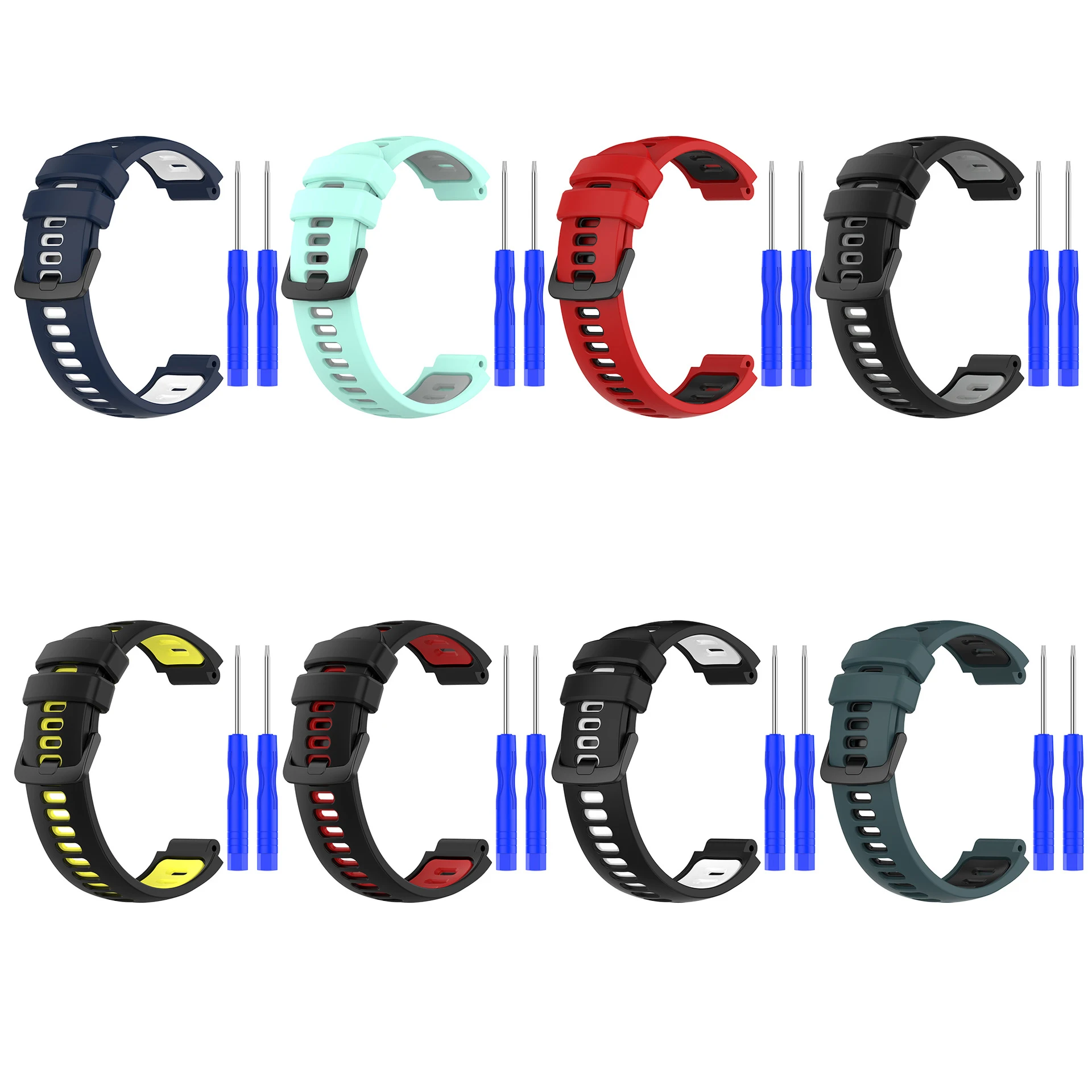 Sports Silicone Watch Strap Band For Garmin Forerunner 220 230 235 630 620 735XT/Approach S20 S5 S6 Watchband Bracelet Wristband