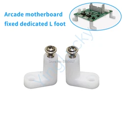 PCB Mounting Feet with Screw for Machine, L-Type Arcade, JAMMA MAME, Pandora Box, Game Board, DIY Accessories, 100Pcs