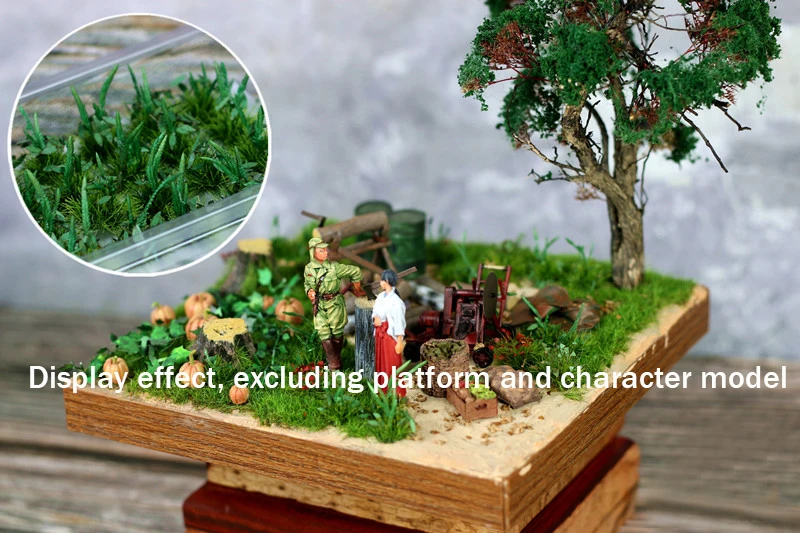 Miniaturization model  Weed clump  Model  DIY handmade materials for sand table scene production  Applicable ratio: 1:84-1:43