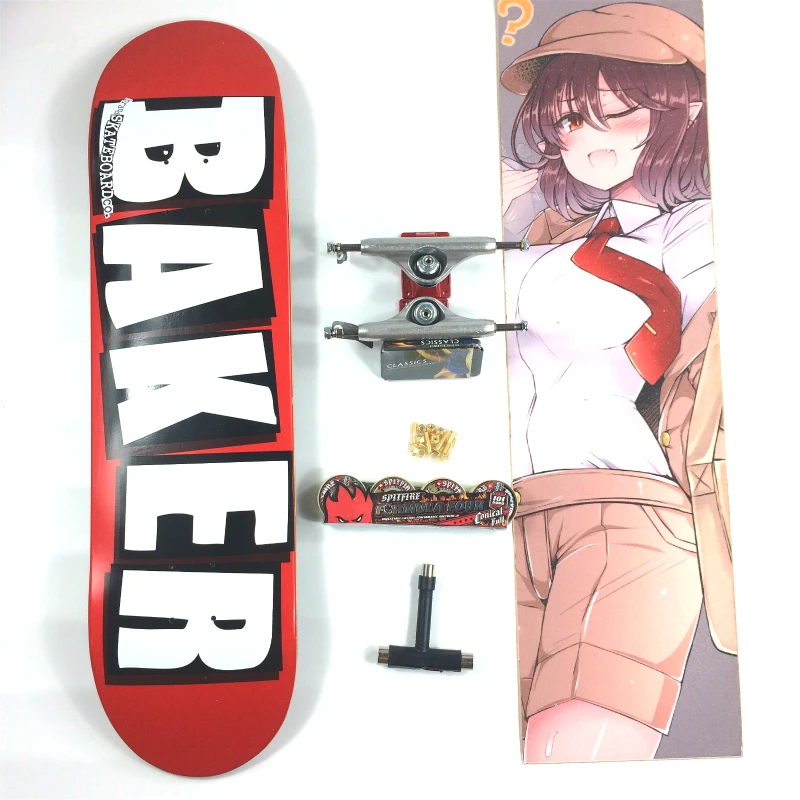 

Complete Baker Of Professional Canadian Maple Skateboard Double Rocker High-Level Skaters 7.75 7.8 8.0 8.1 8.2 8.3 8.5 Size