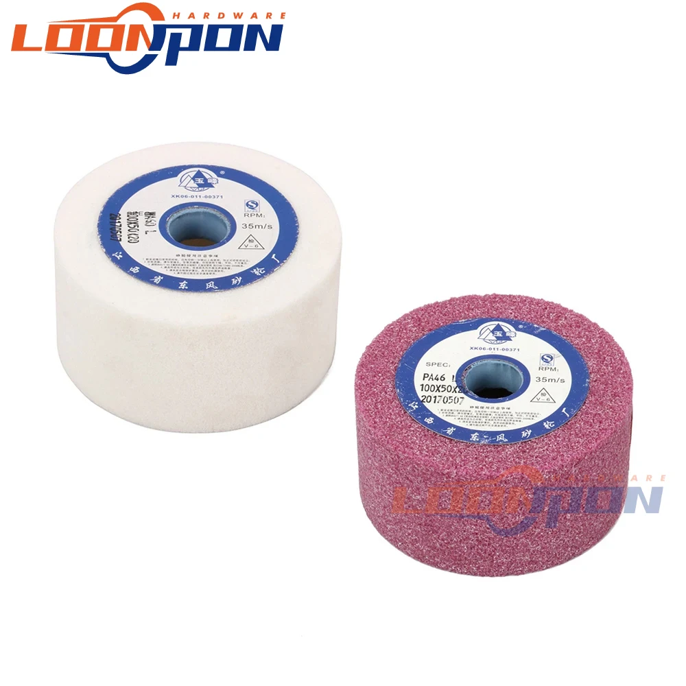 Ceramic Grinding Wheel 100x50x20mm 46/60 Grit Special Grinding Wheel Corundum Ceramic Cup Type Grinding Wheel PA/WA