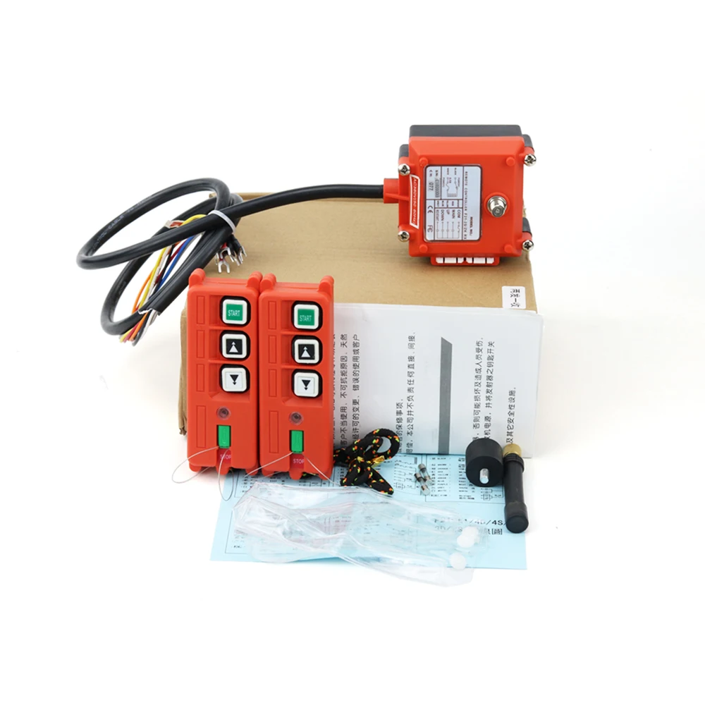 F21-2S Wireless Industrial Remote Control 220V/12V/24V Electric Hoist Controller Winding Engine Sandblast Switch Used Radio