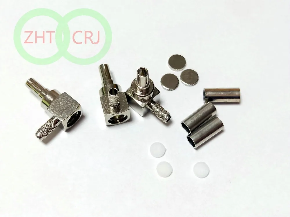 300PCS LOT CRC9 male right angle crimp for  RG316 RG174 cable Selling