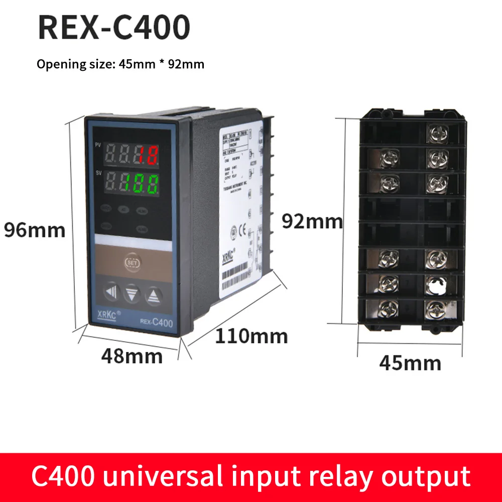 REX-C700 REX-C400 PID Digital Thermostat 220V M AN V AN SSR Relay Output Temperature Controller