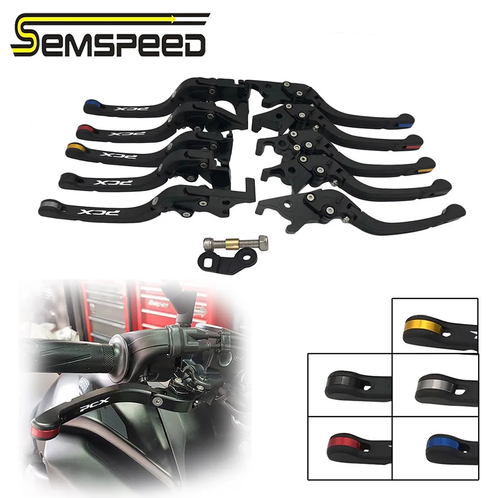 Semspeed PCX 150 125 160 2021 Adjustable Folding Parking Brake Levers Brakes For HONDA PCX125 PCX150 Clutch Automatic Lock Lever