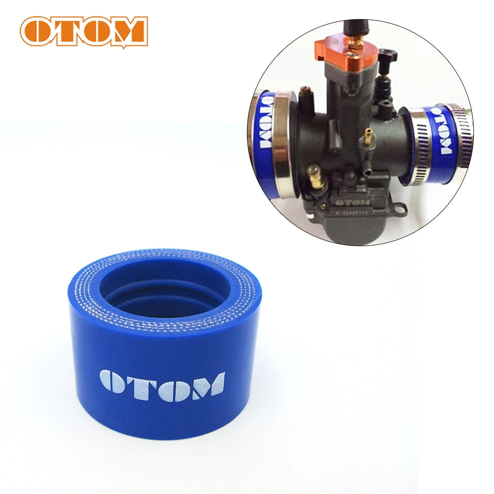 OTOM Motorcycle Universal 34/8mm Silica Gel Tube Carburetor Connecting Pipe Air Joint Boot Interface Adapter Motocross Accessory