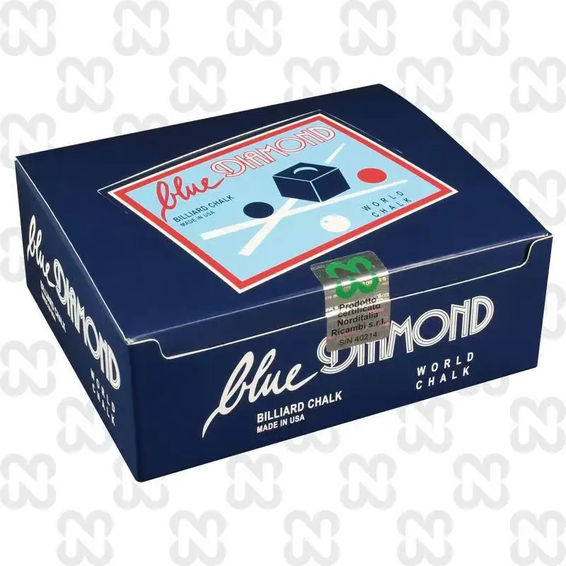 High Quality Longoni Blue Diamond Blue Billiards Pool Snooker Cue Stick Chalks Billiard Accessories