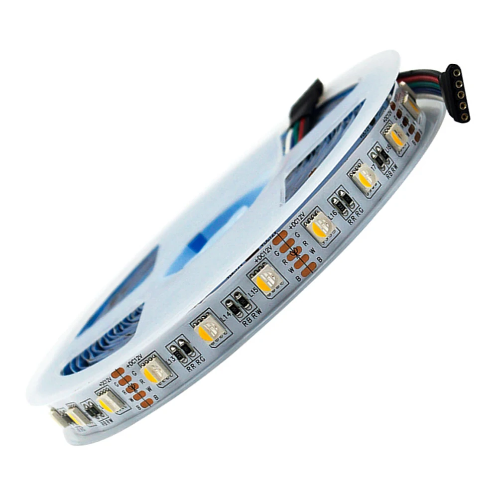 5M RGBW/RGBWW 4 color in 1 LED Strip Tape 60/84/96/108/120leds/m 5050 SMD flexible high brightness Lights Bar DC 12V 24V IP30