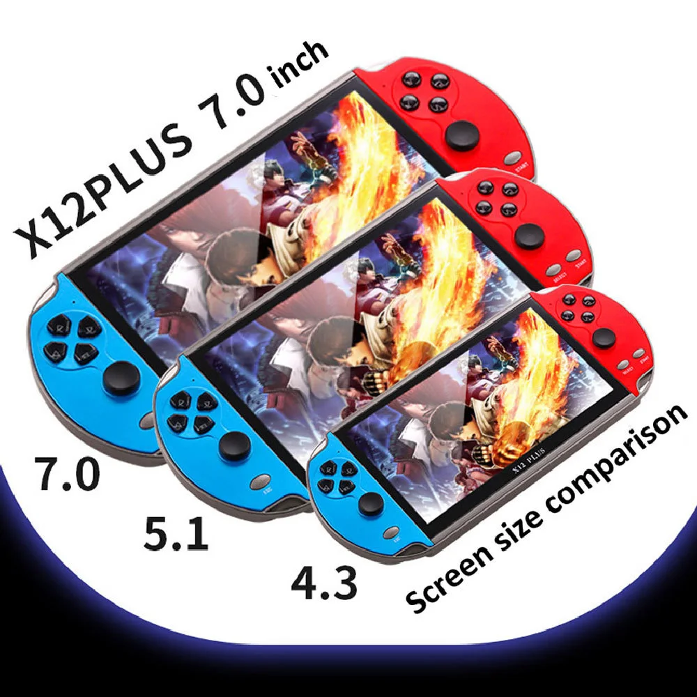 Portable Retro Video Game 5.1 Inch HD Screen Handheld Mp5 Music Video Game Controller Player Retro consola x12 plus game console