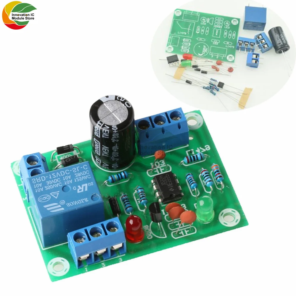 Ziqqucu DC12V 10A Water Level Controller Module Sensor Module DIY Kit Switch Water Level Detection Sensor Module Relay Output