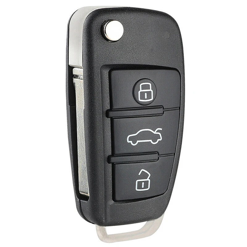 KEYECU Upgraded Flip Remote Car Key Fob 433MHz ID48 Chip for Audi TT RS4 A3 A4 A6 A8 P/N: 4D0837231A / 4D0837231N