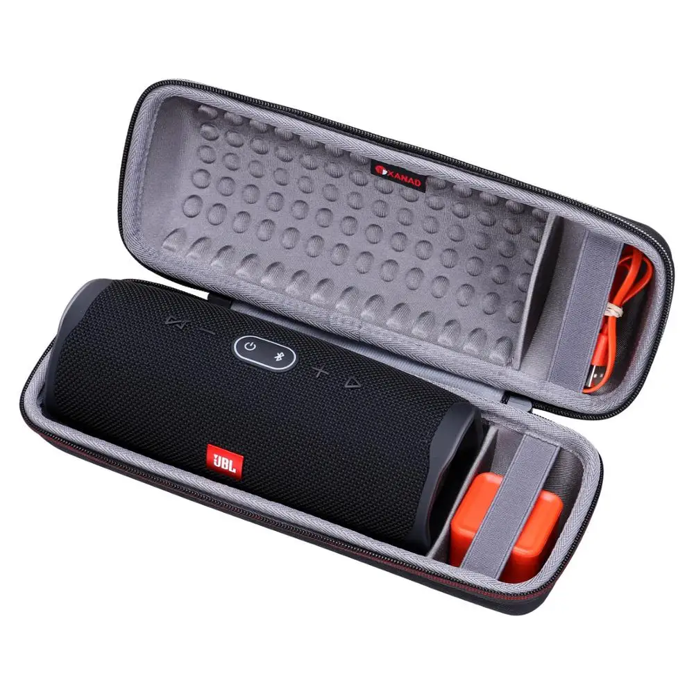 

XANAD EVA Case for JBL Charge 4 Portable Hard Wireless Bluetooth Speaker Fits USB Cable and Charger Storage case