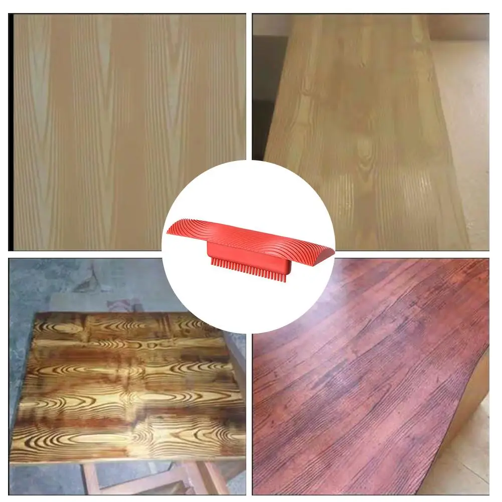 Gỗ Graining Tự Làm Dụng Cụ Giả Vân Gỗ Lăn Sơn Bàn Chải Tranh Treo Tường Bộ Dụng Cụ Treo Tường Họa Tiết Tranh Nghệ Thuật Gỗ bàn Chải