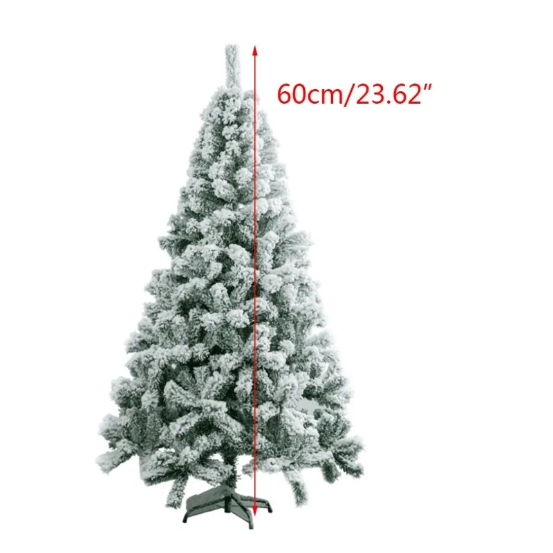 60cm Weihnachten baum weiß beflockung schneeflocke Weihnachten baum dekoration ornamente desktop dekoration shopping mall party liefert