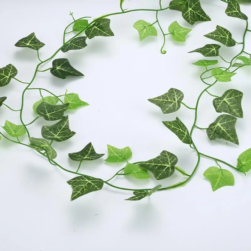 1PC 210CM Artificial Plant Vine Home Decoration Ivy Leaf Artificial Hanging Leaf Garland Wall Outdoor Wedding Party Decorations