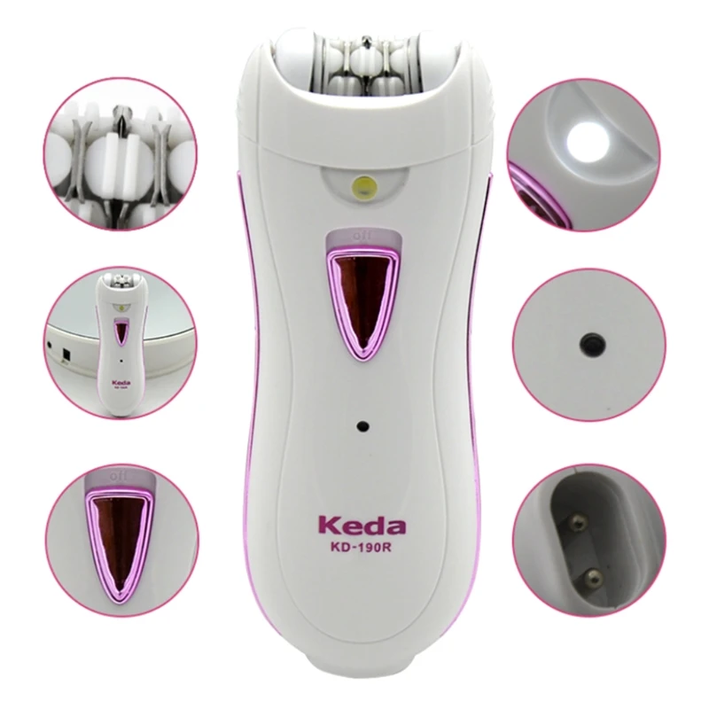 Y98B Handheld Women Epilator USB Rechargeable 45 Mins Run Time Cordless Women Hair Remover for Women All Skin Types