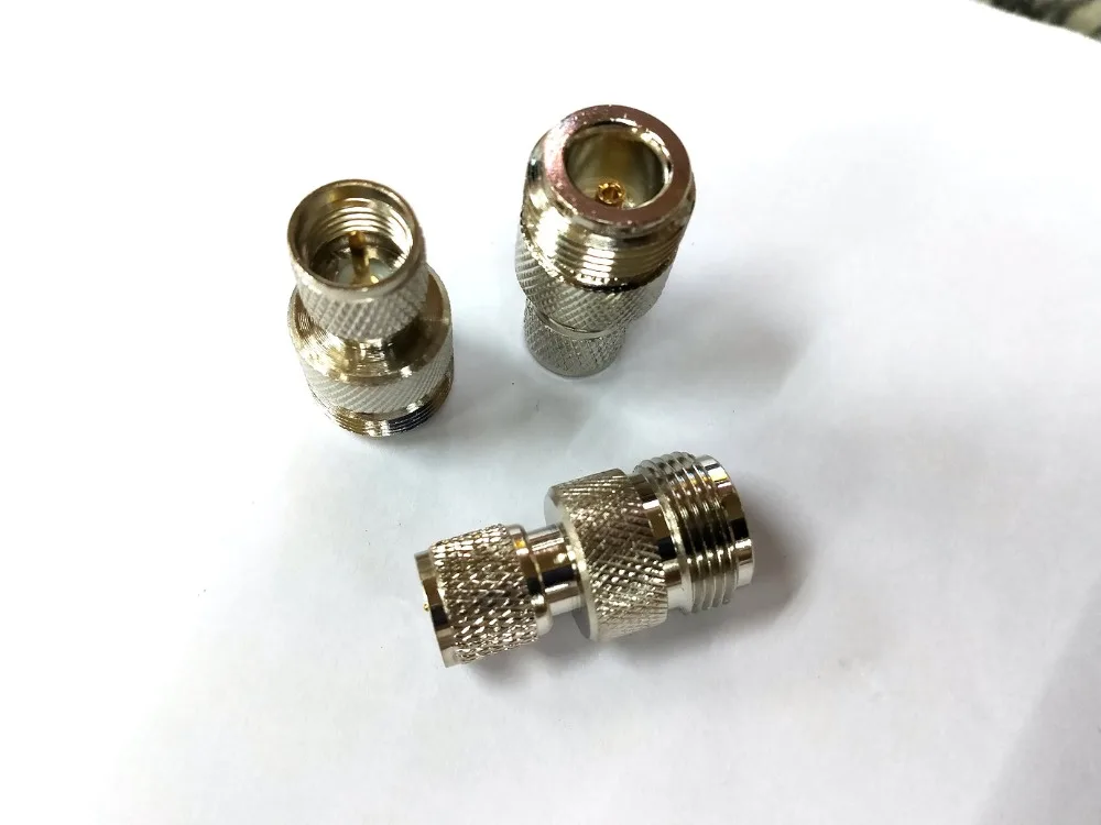 brass Mini UHF Male to N Female Adapter New