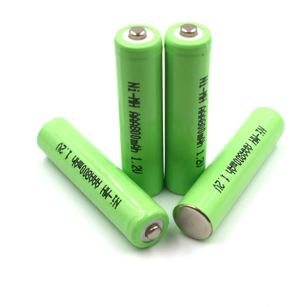 C&P AAA 800mAh 10 Piece Rechargeable Battery Cell NI-MN 1.2V Tip Point Camera Toy Clock Flashlight Remote Control 0.8Ah China