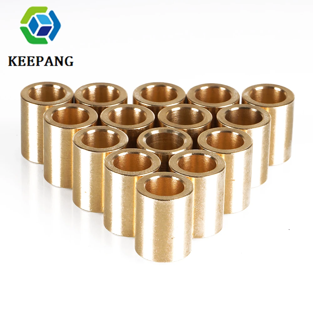 KeePang 2pcs Lubricating Copper Sleeve Bearing Bushings ID 8mm for 3D Printer Parts Smooth Rod Slider Accessory 8x12x15 8x11x22