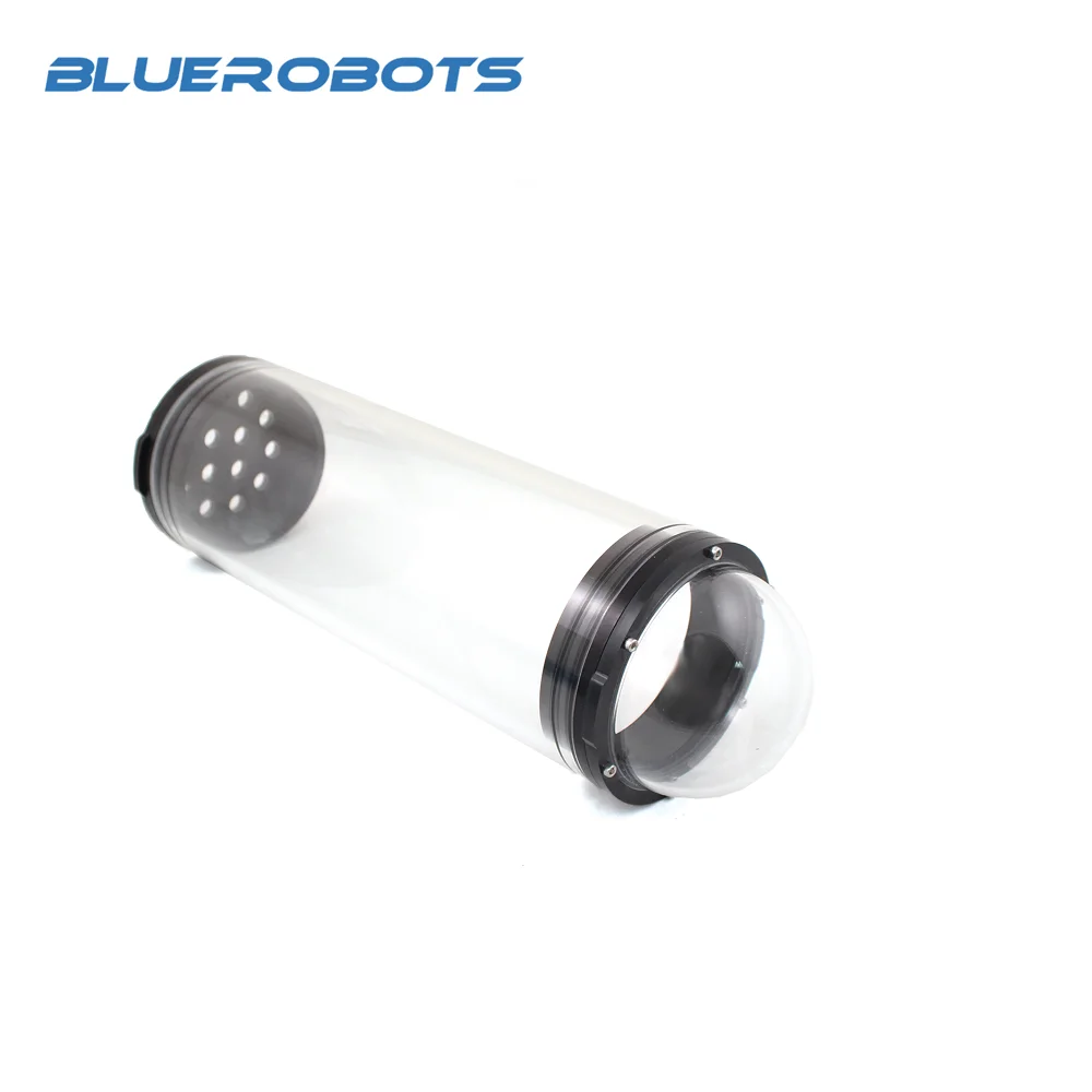 BlueRobots Aluminum Alloy Cabin 14 Holes Underwater Robot Underwater Waterproof Sealed Cabin Underwater Pressure Cabin