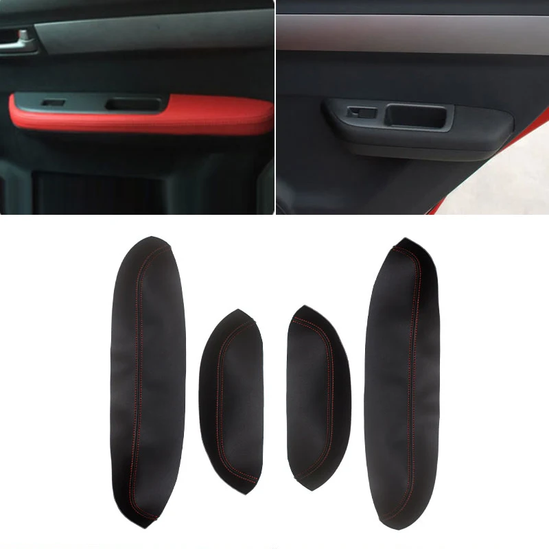 Door Panel Cover For Suzuki Swift 2005 2006 2007 2008 2009 2010 2011 2012 4Pcs Car Door Armrest Panel Skin Cover Sticker Trim