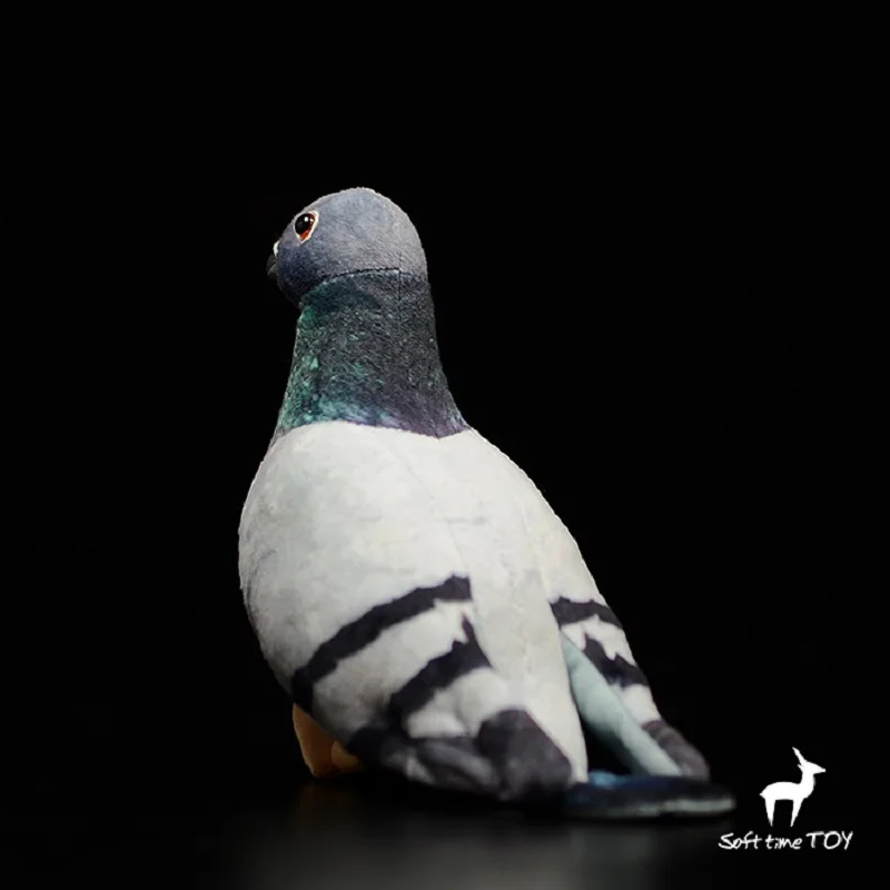 Simulatie duif knuffel ongeveer 26 cm grijze vrede vogel zachte pop kinderen speelgoed decoratie verjaardagscadeau h0633