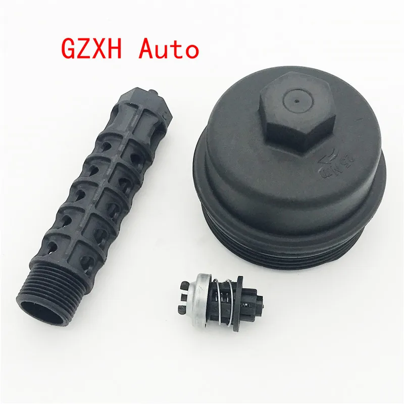 new Engine Oil Cooler one way valve and plastic Filter Cap For Chevrolet Cruze Opel Vauxhall 5541525 93186324 55593189