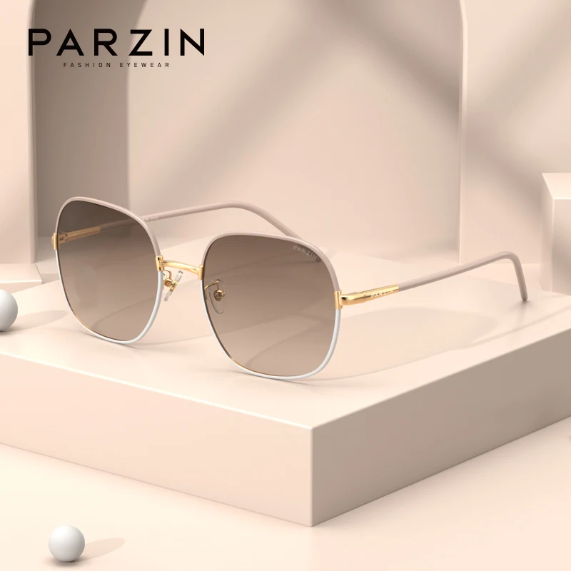 

PARZIN 8301 Nylon Sunglasses Women Oversized Fashion Sun Glasses Men Vintage Luxury Brand Eyewear Lunette De Soleil Femme