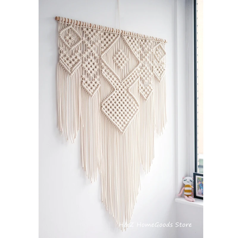 Bohemian Macrame Muur Opknoping Wandtapijten Boho Nordic Stijl Hand Geweven Voor Home Decor Woonkamer Slaapkamer Kamer Huis Decoratie