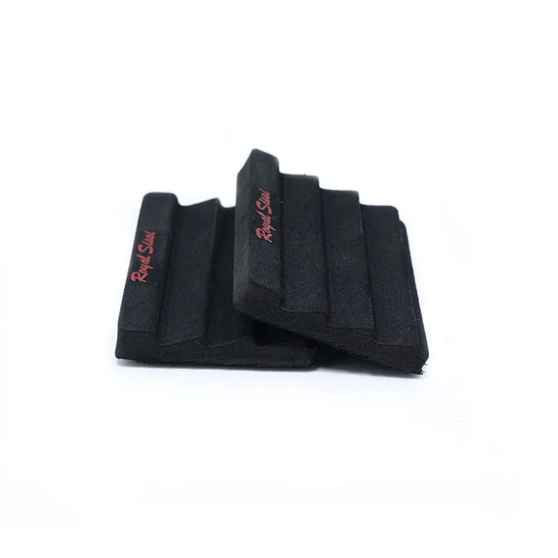 Highly recommend 2pcs ripple foam fly foam patch fly fishing hook storage EVA foam hanger with adhesive loop back