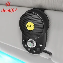 Deelife-Kit haut-parleur mains libres pour voiture, Bluetooth 5.0, mains libres automatiques