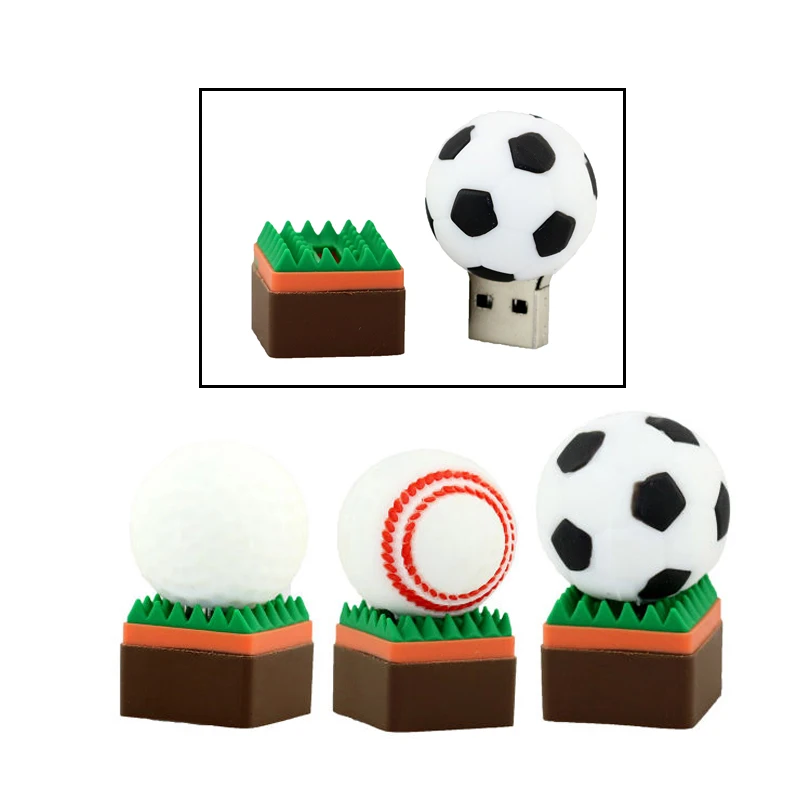 

Cute Basketball Football Rugby Golf USB 2.0 Stick USB Flash Drive 8GB 16GB 32GB Pen Drive Memory Stick PenDrive U Disk USB Drive