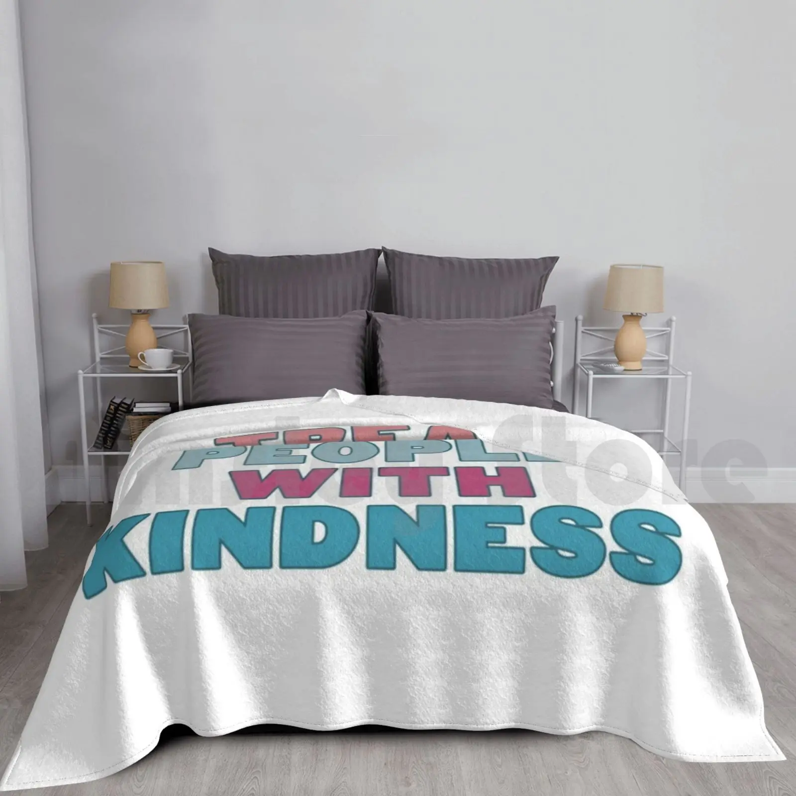 

Treat People With Kindness Blanket For Sofa Bed Travel Fine Line Treat People With Kindness Harry