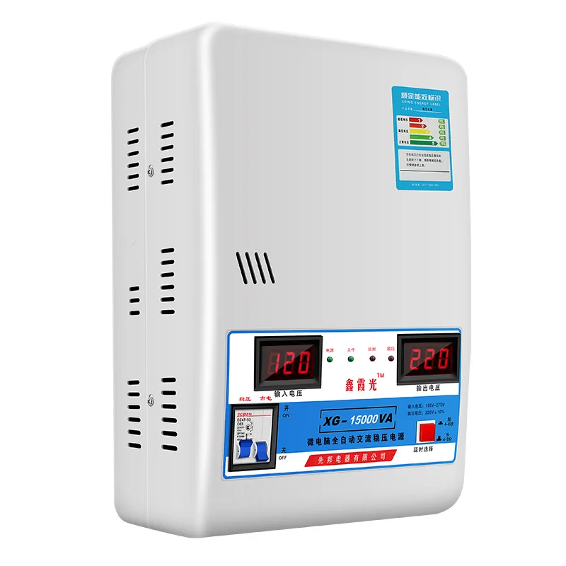 

220V Automatic household high power ultra-low voltage air conditioner Voltage regulator 15kW pure copper