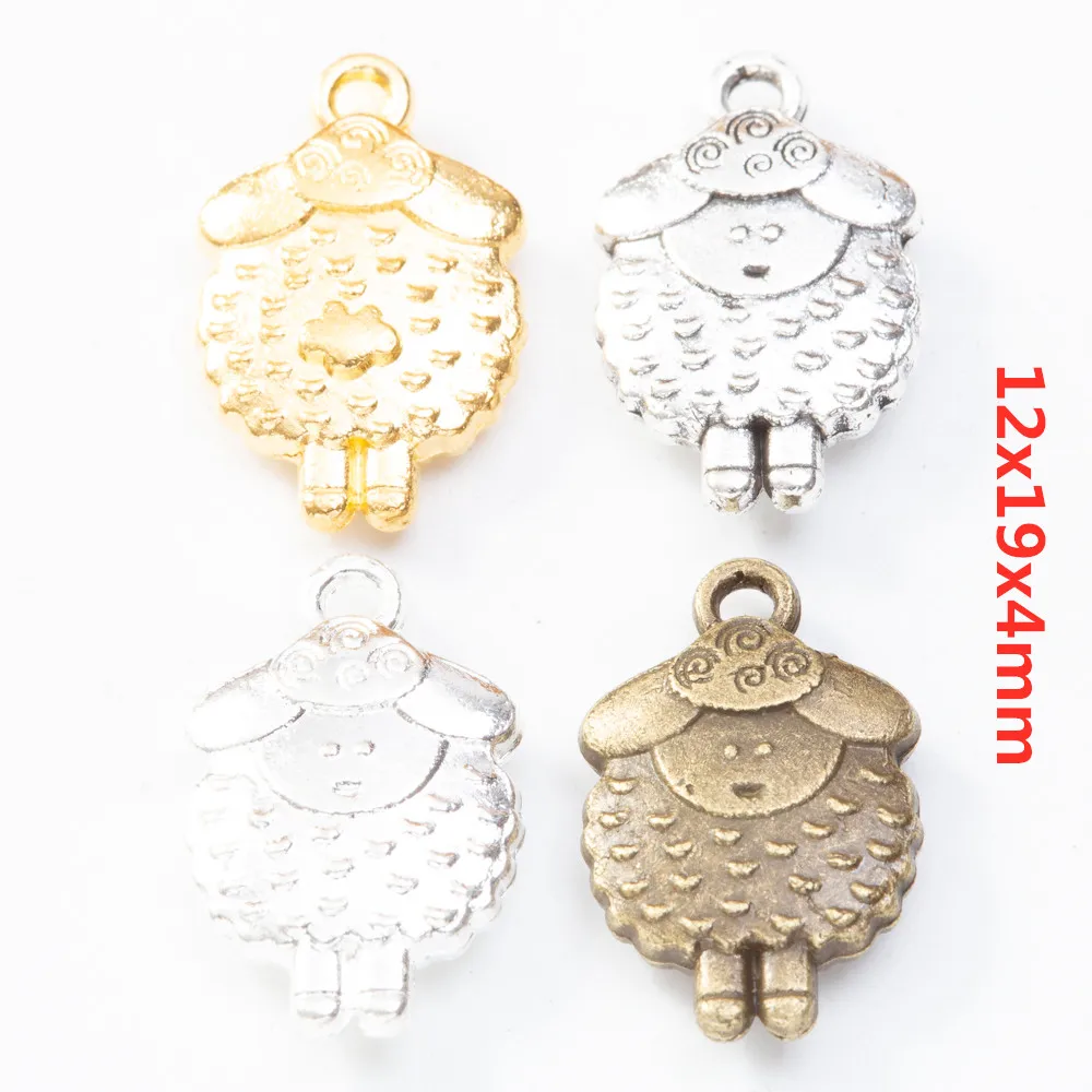 70 pieces (sheep) vintage zinc alloy charm metal pendant DIY jewelry discovery making accessories 631