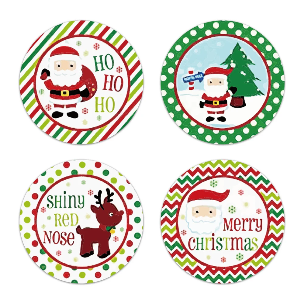 500pcs Thank You Sticker Design Diary Christmas Sticker Gift Sealing Sticker Holiday Birthday Party Gift Decoration Label