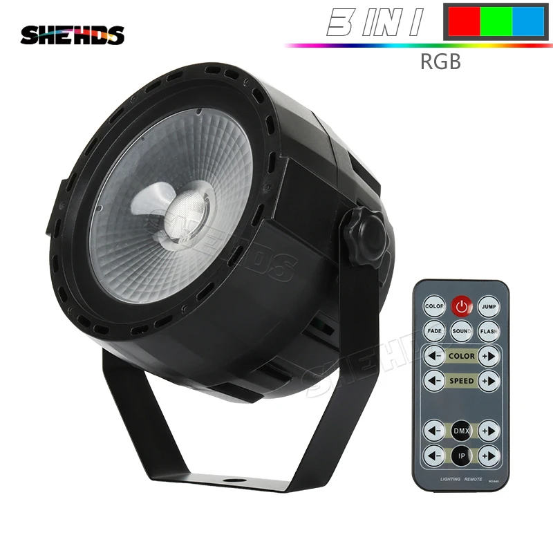 SHEHDS Wireless Remote Control LED Par COB 30W RGB Lighting DMX512 for DJ Disco New Year PartyParty Wedding Light