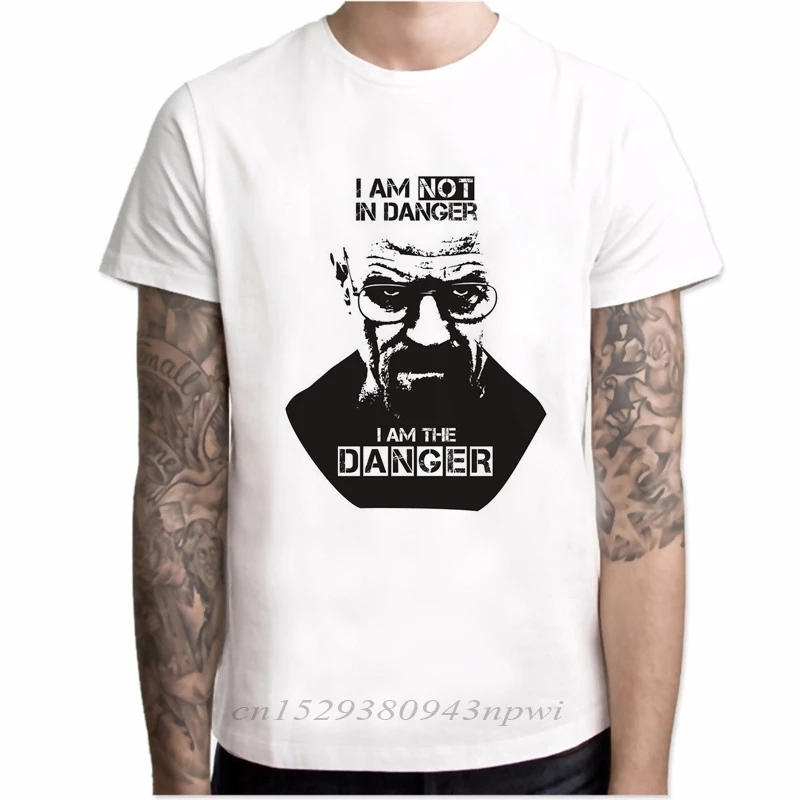 New Arrivals T Shirt Men Fashion printing Breaking Bad I Am The One Who Knocks Heisenberg Men Tee Short Sleeve hipster Tops