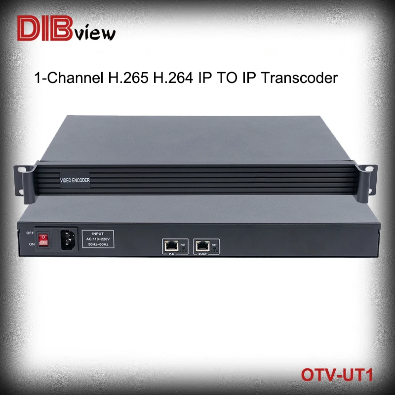 

OTV-UT1 H265 H264 4K 30FPS Video Streaming Media IPTV Transcoder IP to IP Transcoder With HLS RTMP RTSP HTTP UDP