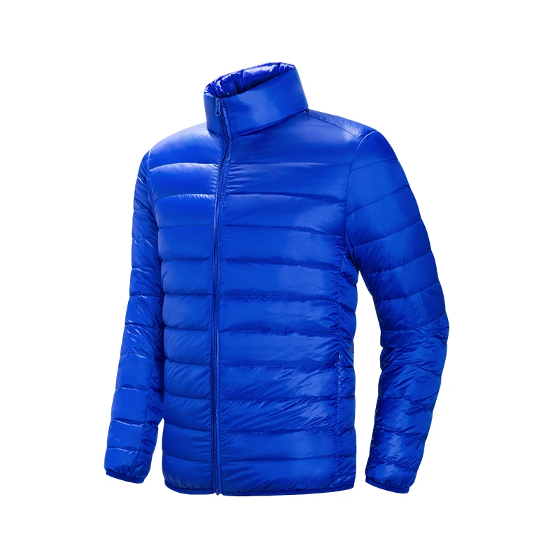 Doudoune légère et fine pour homme, blouson court à capuche, classique, fermeture éclair, poche, coupe-vent, grande taille, nouvelle collection hiver 2020, 7080