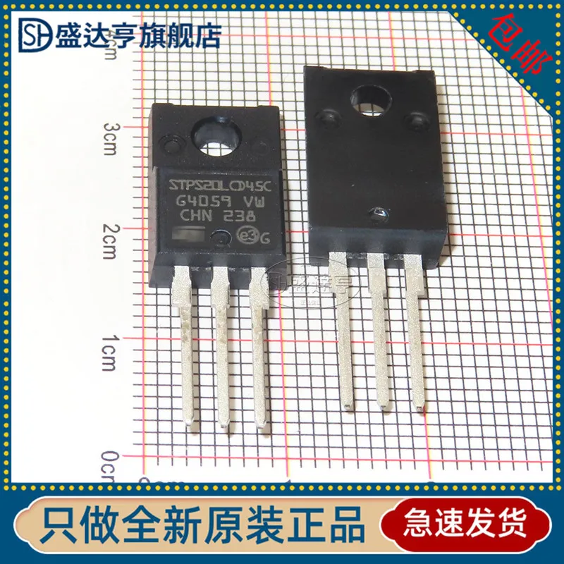 10Pcs/Lot STPS20LCD45C MARKING:STPS20LCD45C TO-220FSCHOTTKY DIODE  20A 45V