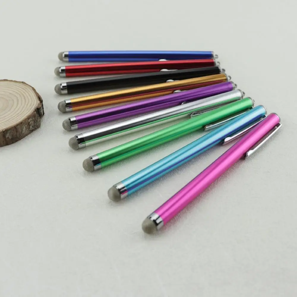 Metal Fiber Tip Pen with Stylus for Touch Screen Touching Penuniversal Stylus Pen Bulk for Smart Phone 5 Pieces/Lot
