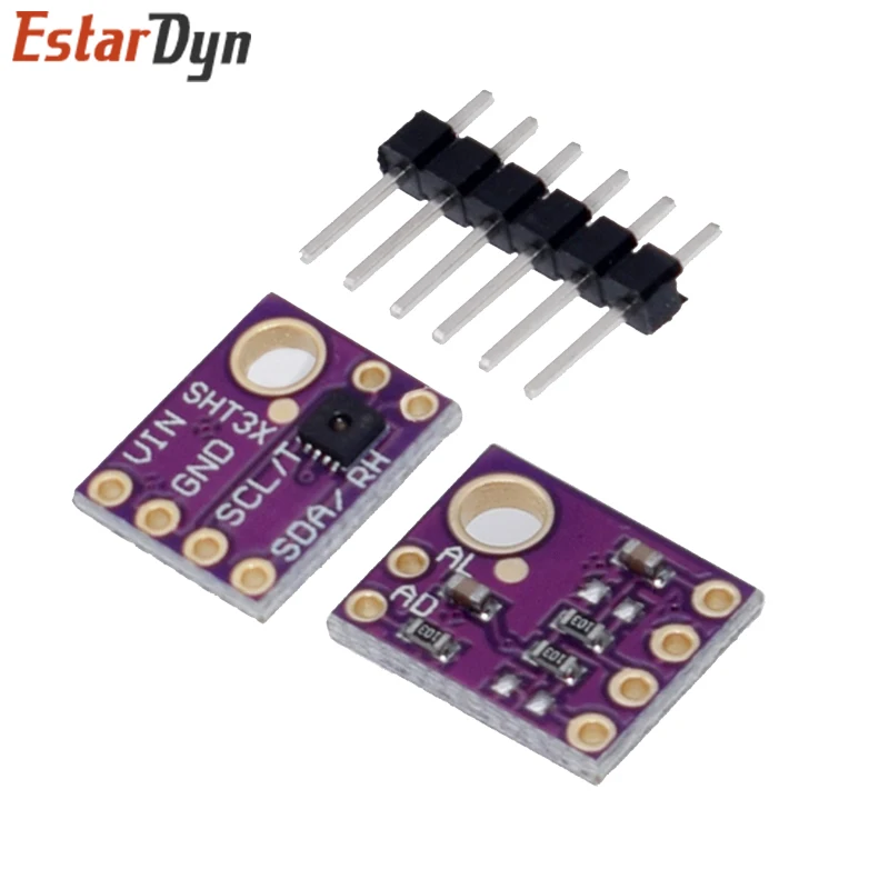 Módulo de Sensor de humedad y SHT31-D de temperatura SHT31, microcontrolador IIC I2C, tiempo de ruptura, compatible con Arduino, 3V y 5V